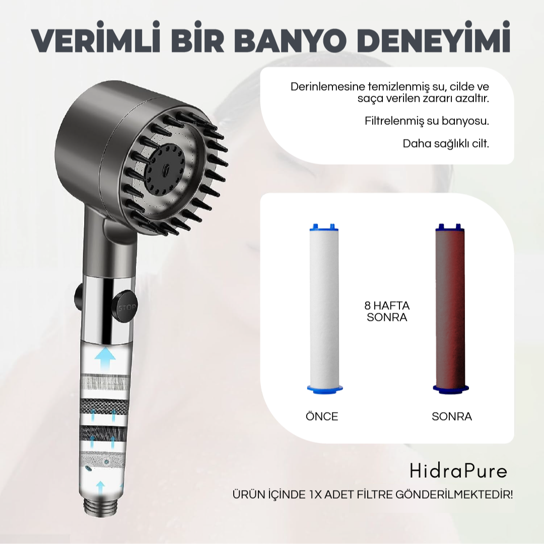 HidraPure Filtreli Duş Başlığı