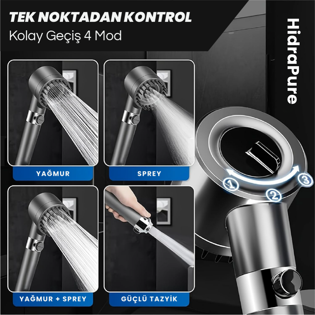 HidraPure Filtreli Duş Başlığı