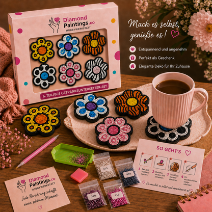 Gänseblümchen Untersetzer-Set
