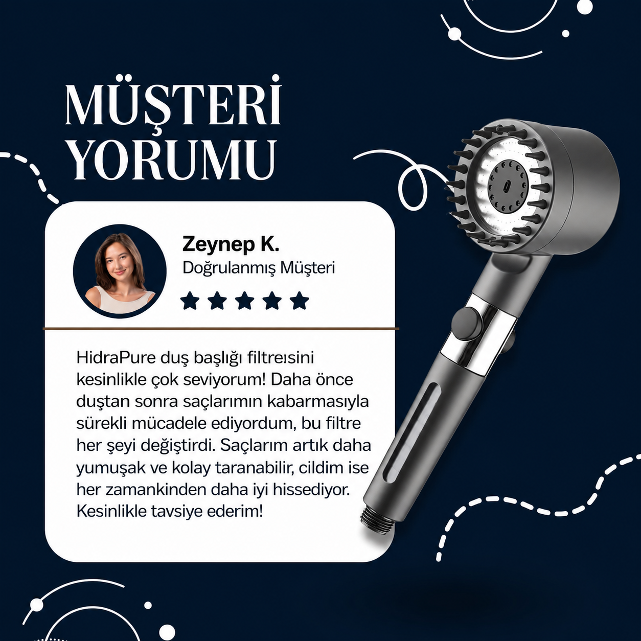 HidraPure Filtreli Duş Başlığı